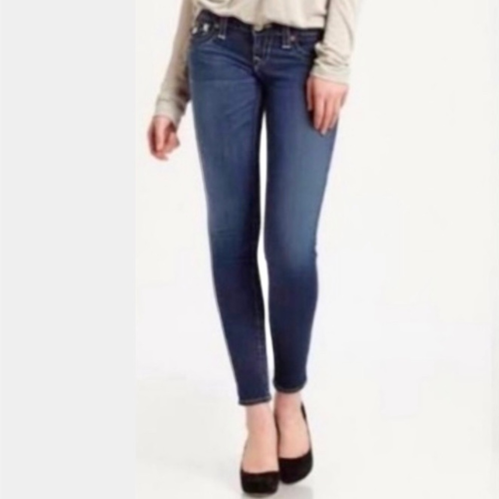 True Religion Skinny Flap Natural Jeans